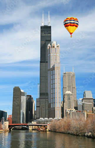 Photography The Sears Tower in the City of Chicago USA
