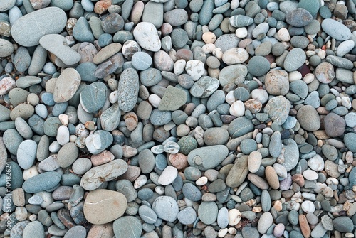 varicoloured marine pebbles