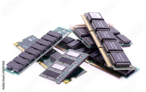 Close up of SIM memory module