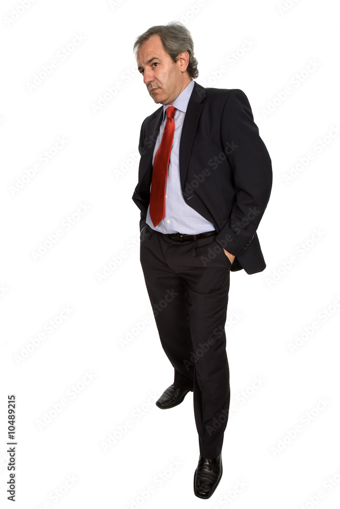 mature business man isolated on white background mature business man isolated on white background