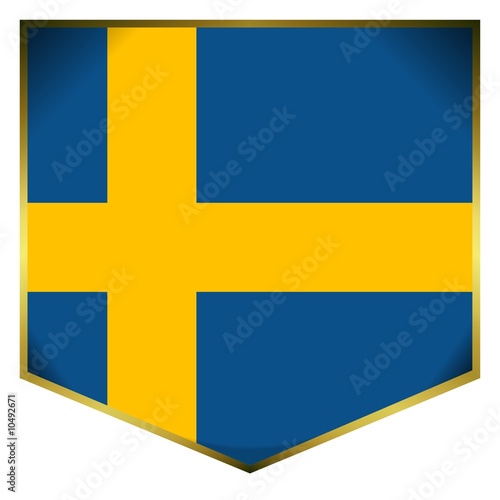 drapeau ecusson suède sweden flag