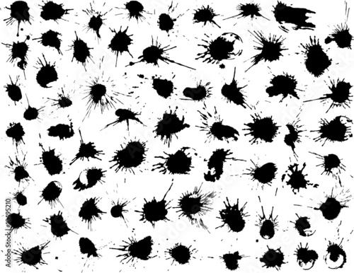 65 Unique Hand Drawn Ink Blots