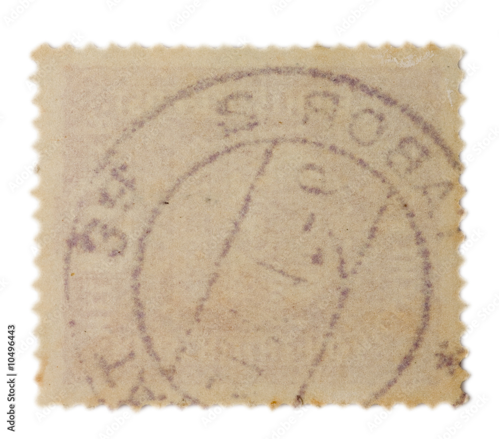 Obraz premium backside of a postage stamp