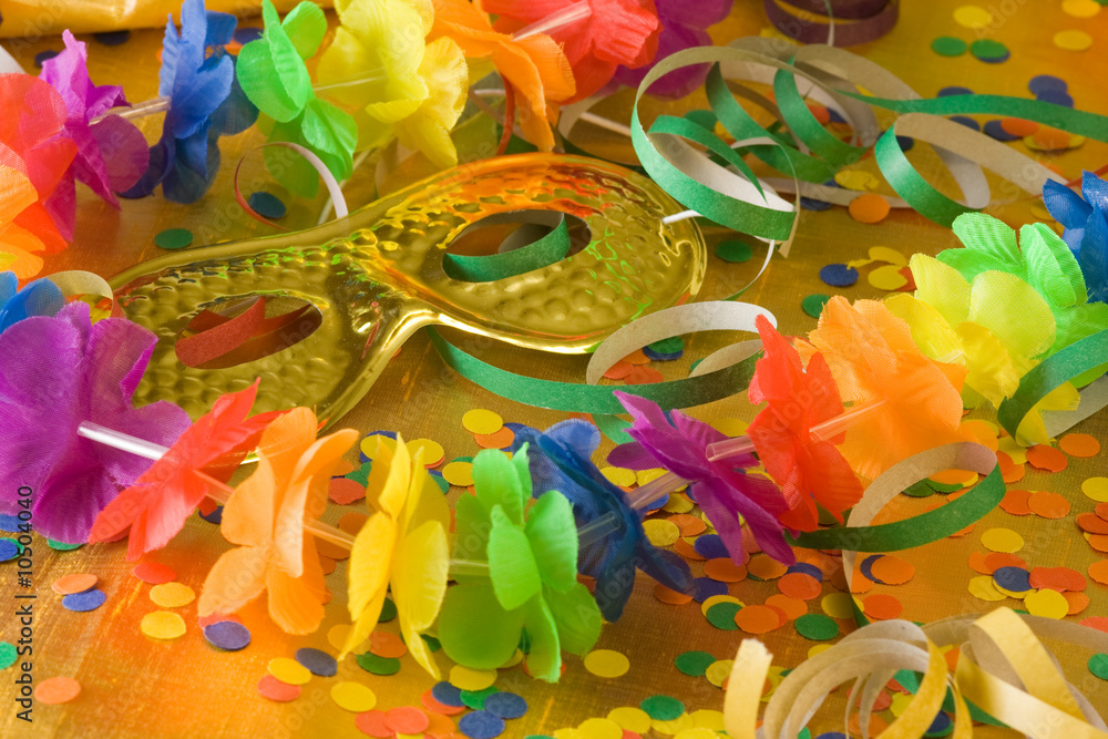 Obraz premium new year party with mask