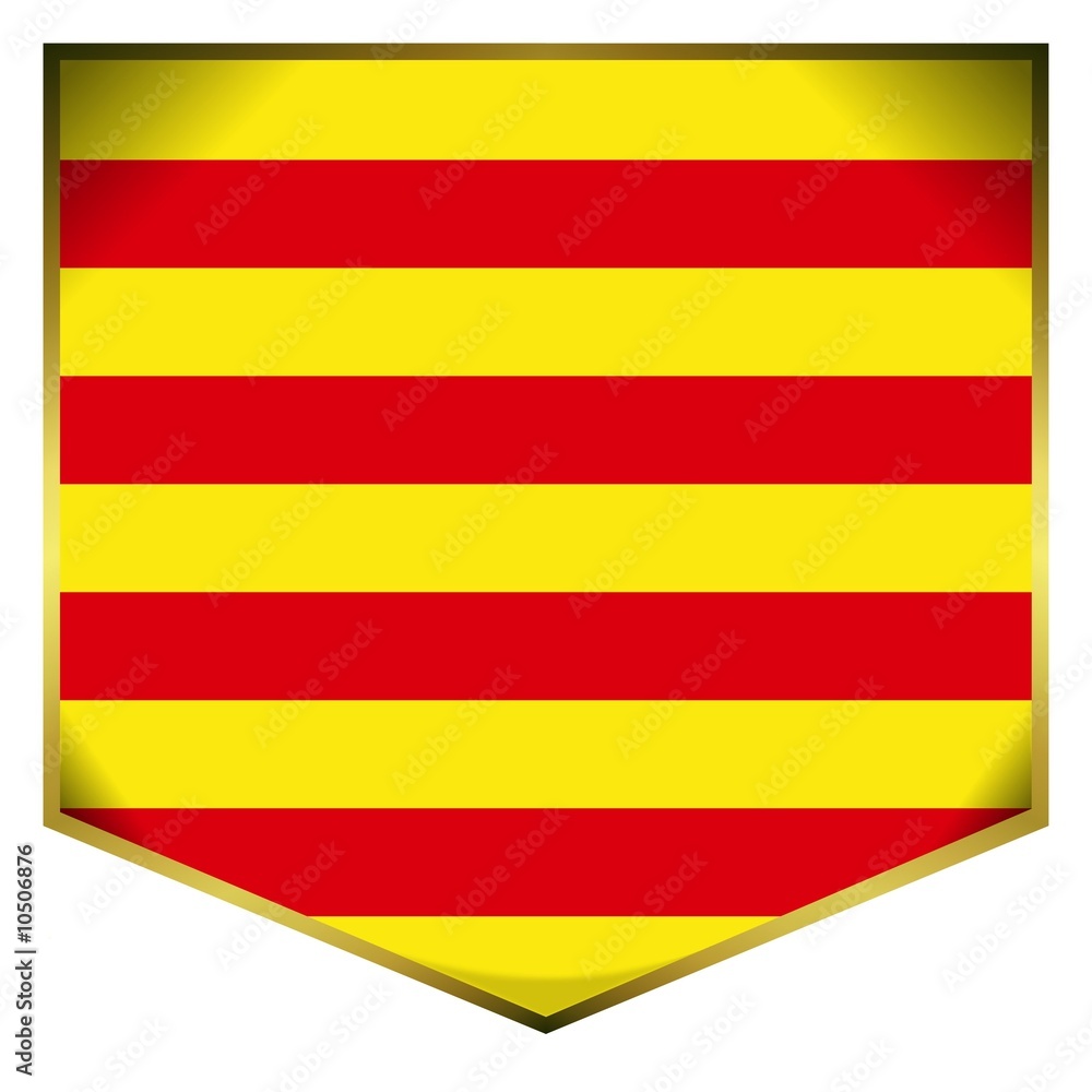 drapeau écusson catalogne flag drapeau écusson catalogne flag