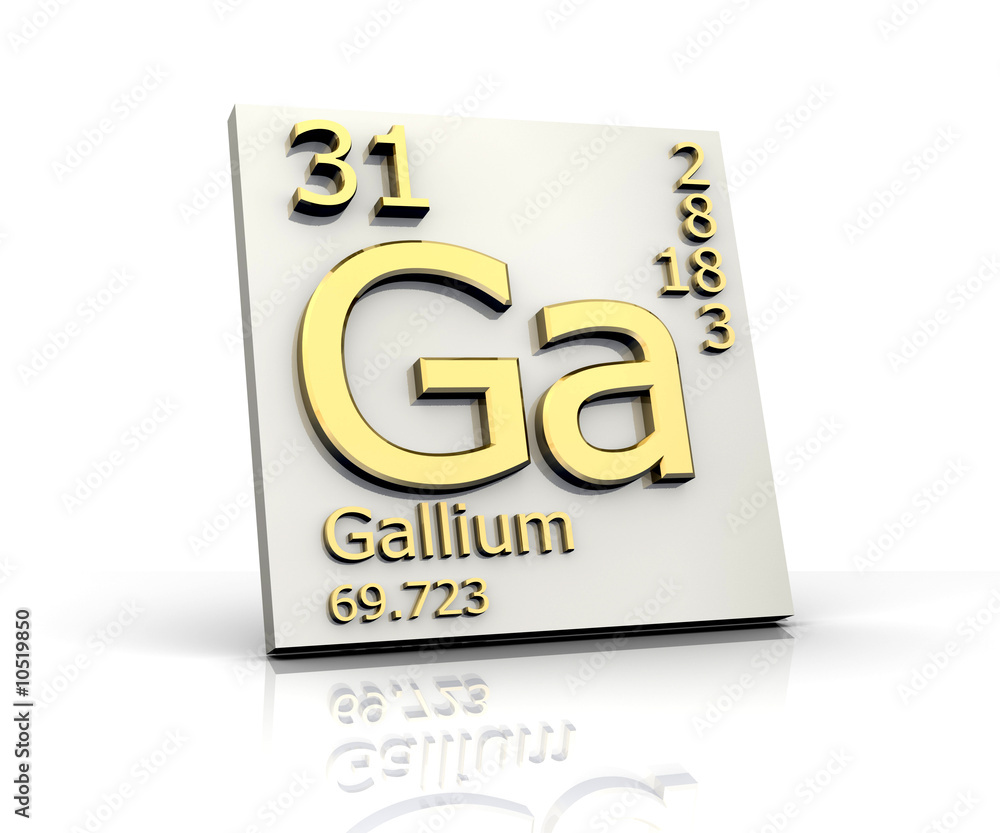 Gallium form Periodic Table of Elements Gallium form Periodic Table of Elements
