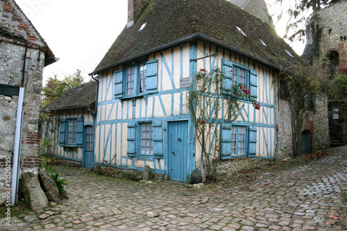 maison bleu Gerberoy