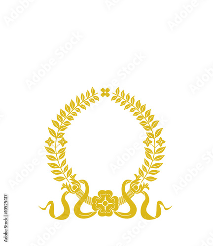 gold laurel wreath