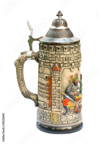 ceramic beer stein