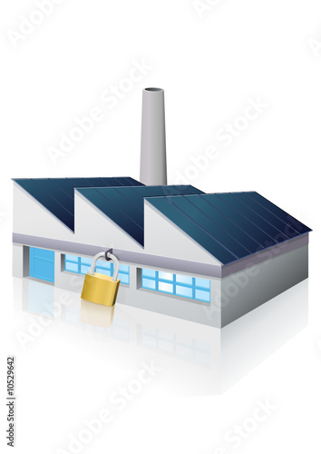 Usine sécurisée (reflet)