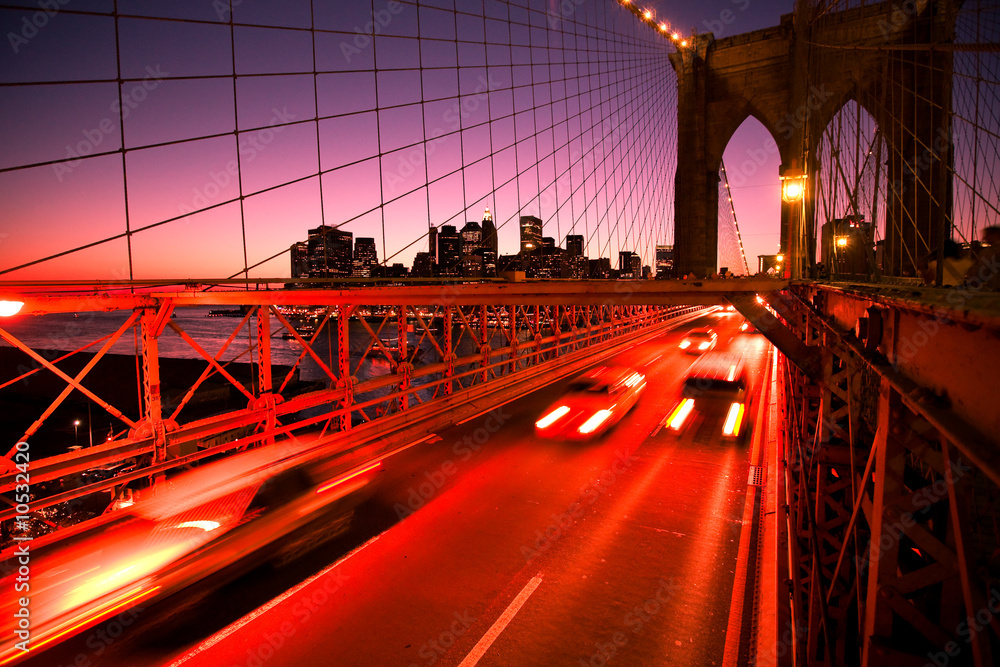 Obraz premium brooklyn bridge and manhatten