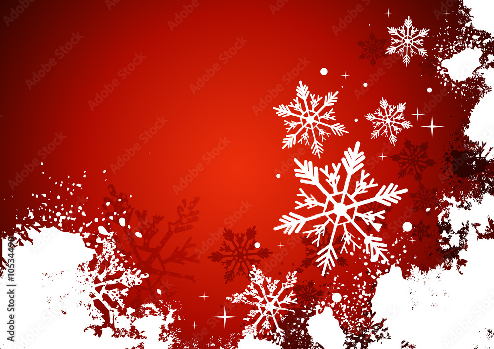 A snow background with christmas red colour.