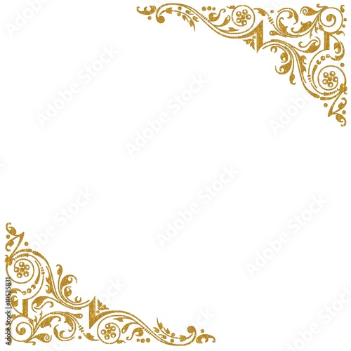 FOND COINS DECORATIFS DORES