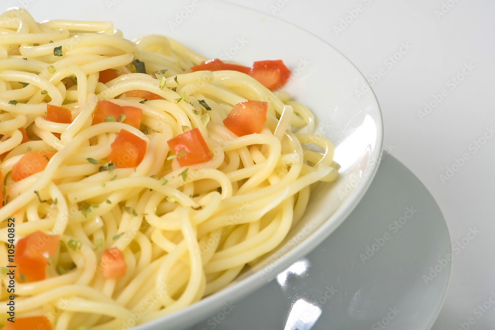 natural fresh spaghetti with tomato sauce and asparagus natural fresh spaghetti with tomato sauce and asparagus