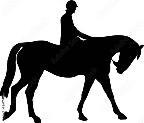 illustration of a horse and jockey