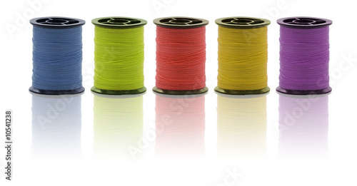 Yarn Bobbins isolated on white background
