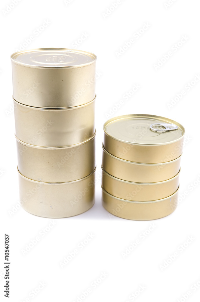 object on white - Tin with canned food object on white - Tin with canned food