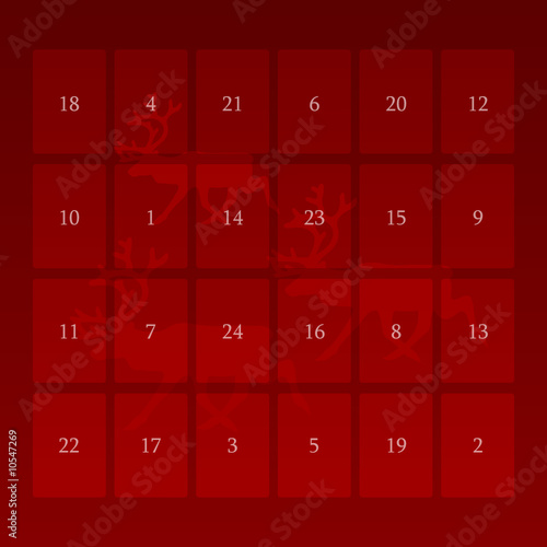 adventskalender rot