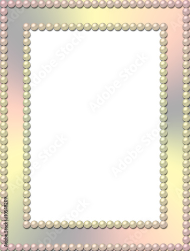 Rectangular paerl frame