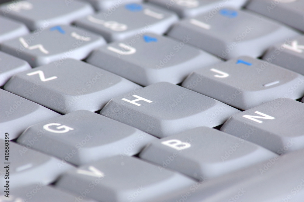 gray keyboard of a business laptop computer gray keyboard of a business laptop computer