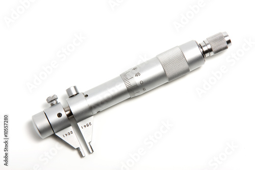 Bild auf Leinwand high precision micrometer against white