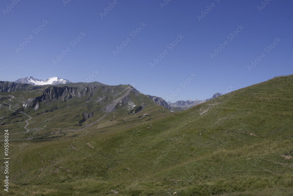 landscape in the french alps