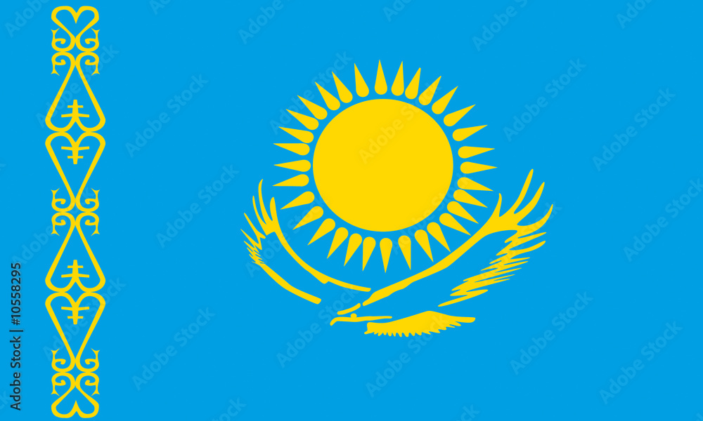 kasachstan fahne kazakhstan flag Illustration Stock