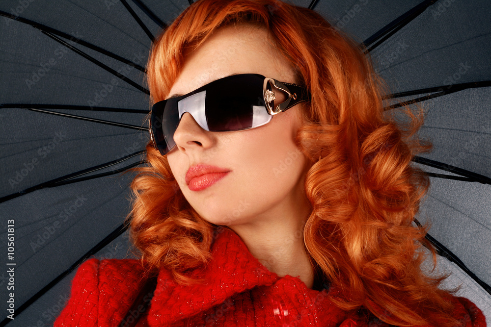 Fototapeta premium Portrait of the stylish young woman