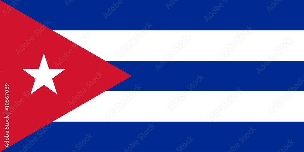 Bandiera Cuba - obrazy, fototapety, plakaty 