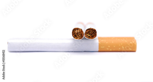 cigarette gun isolated on white photo