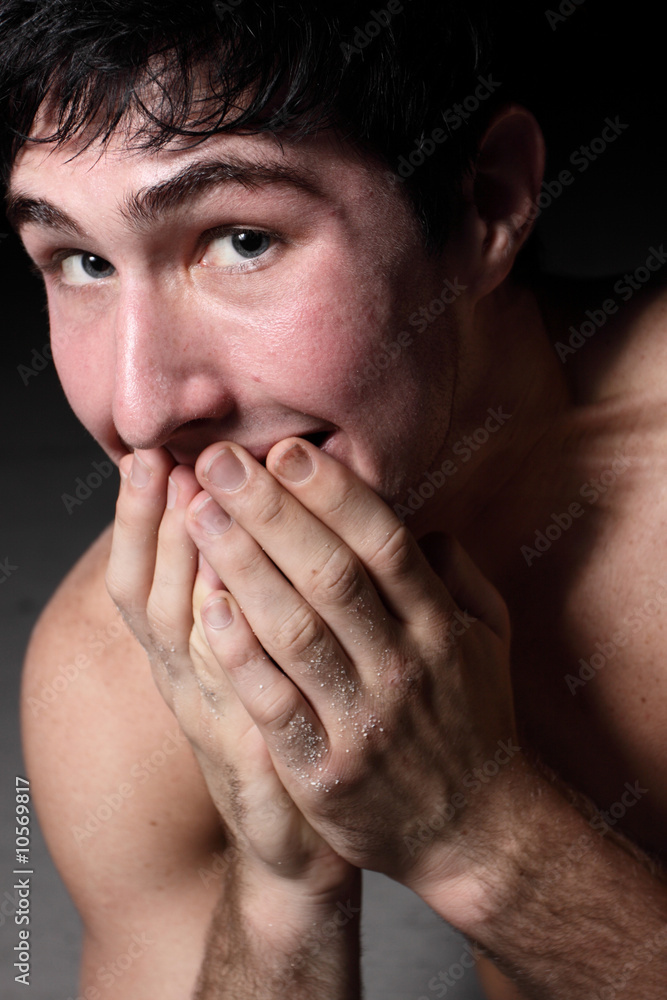 Fototapeta premium Man laughing