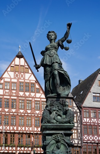 Statue of Lady Justice in Frankfurt, Germany