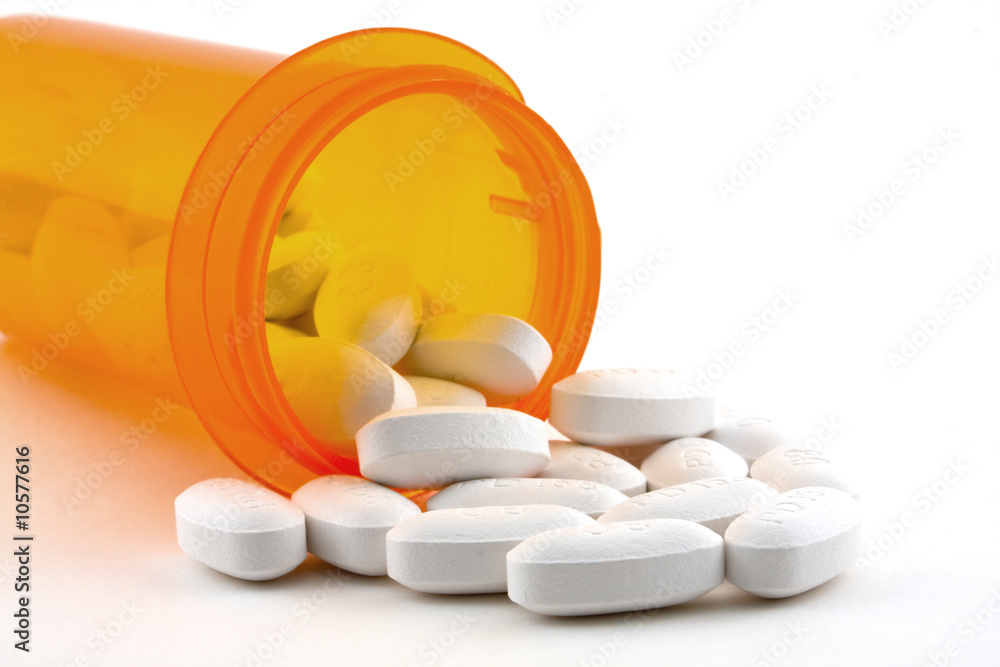 Pills spilling out Pills spilling out