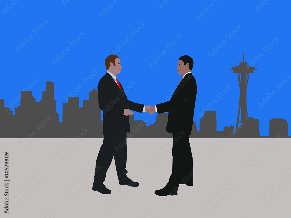 Fototapeta premium Seattle business meeting