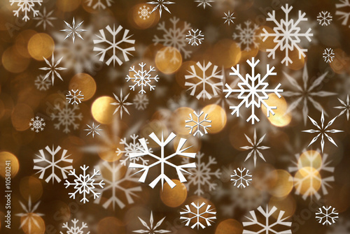 gold snowflakes