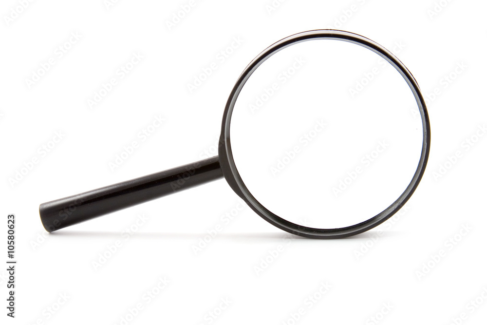 magnifying glass isolated on a white background magnifying glass isolated on a white background