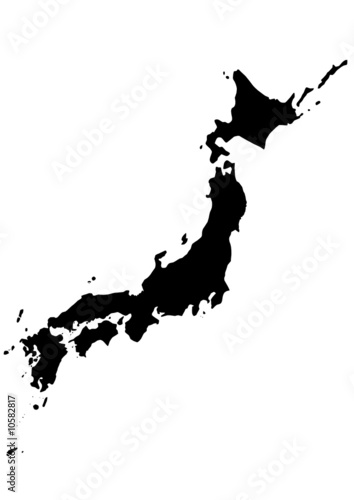 vector map of Japan