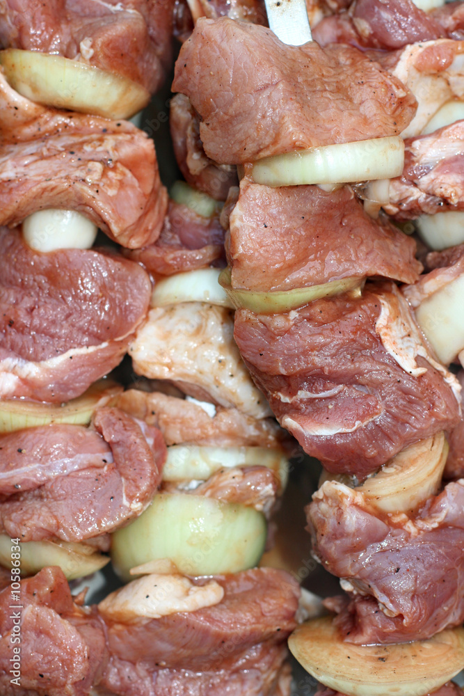 Meat and onion. Meat and onion.