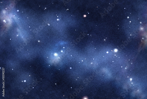 Fototapeta Naklejka Na Ścianę i Meble -  Digital created starfield with cosmic Nebula