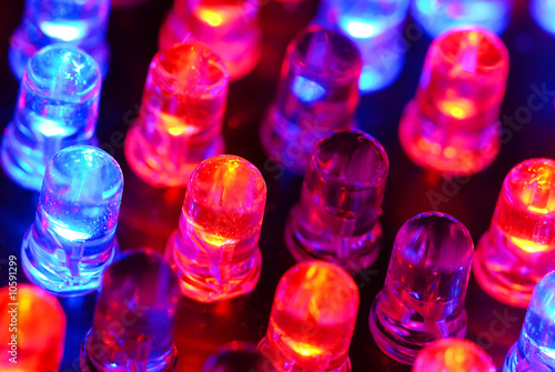 Bild auf Leinwand Colorful LEDs
