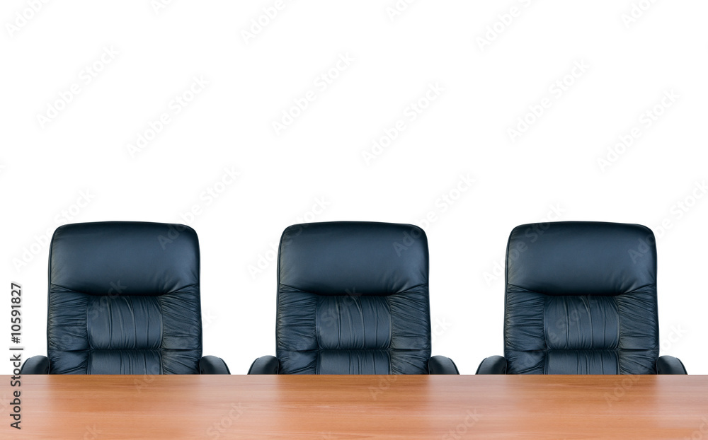 Fototapeta Three armchairs and table