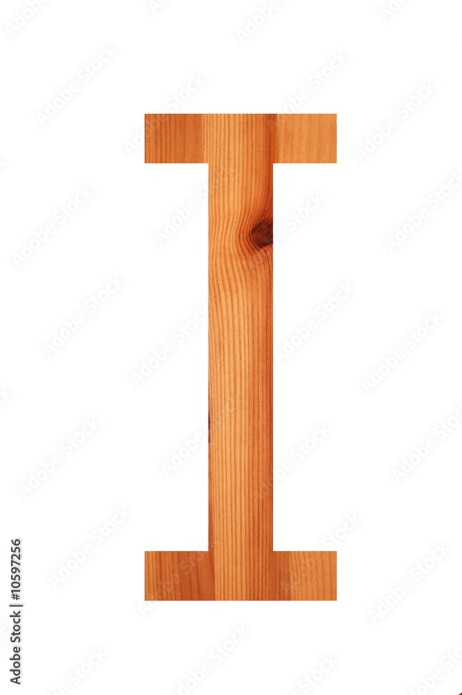 wood alphabet I