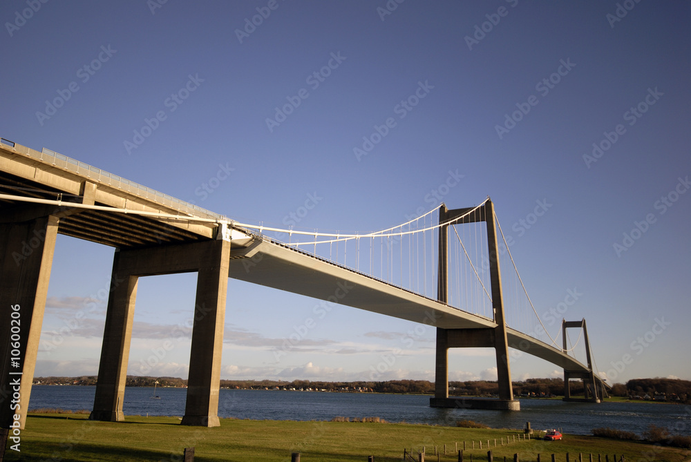 Obraz premium Suspension Bridge in Denmark