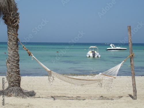 Hamac sur la plage photo