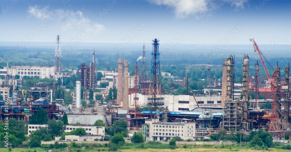 Naklejka premium Chemical Plant workshops