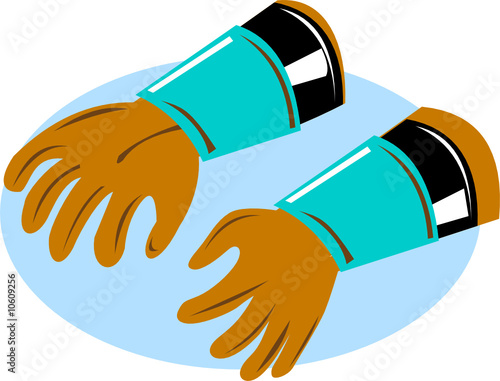 Power lineman's rubber gloves