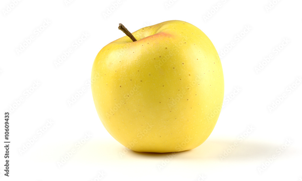Single yellow apple