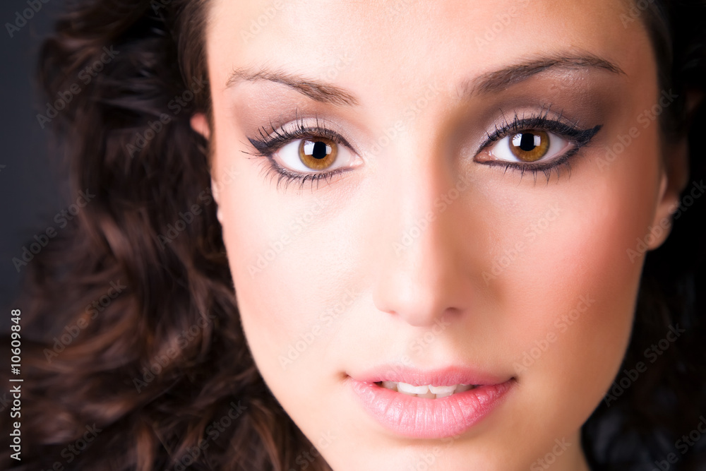 Young brunette woman portrait Young brunette woman portrait