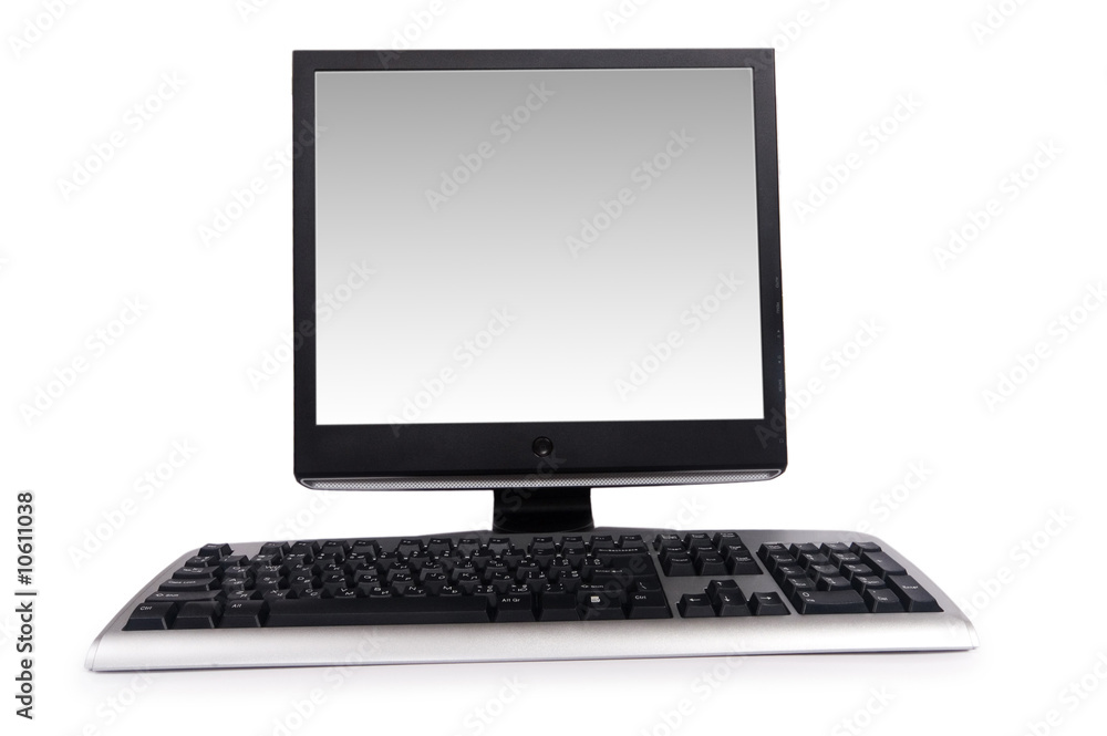 Desktop computer isolated on the white background Desktop computer isolated on the white background