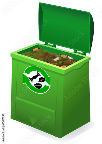 Composteur des déchets verts ouvert